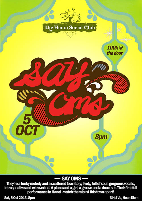 Poster đêm nhạc Say Oms